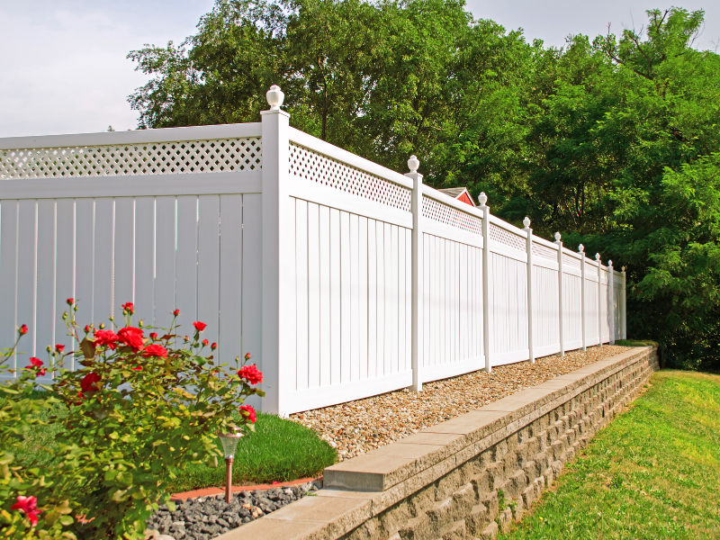 white fence Ornamental Fencing